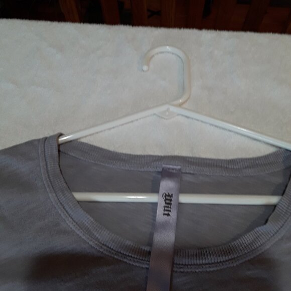 Tunic top by Left of Center - beautiful NWT dark grey cotton top - Picture 9 of 10